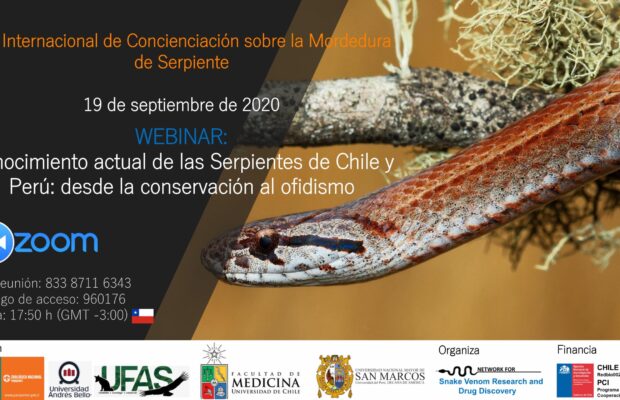 Webinar: Conocimiento actual de las Serpientes de Chile y Perú: desde la conservación al ofidismo.